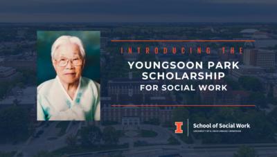 Youngsoon Park Scholarship graphic and headshot
